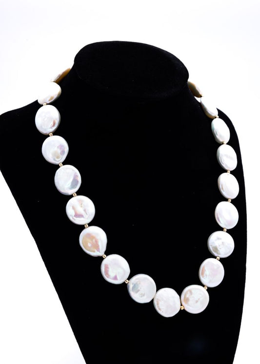 Coin Pearl Necklace