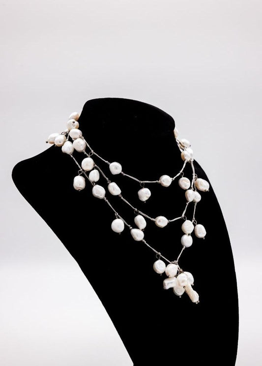 Baroque Pearl Open End Necklace